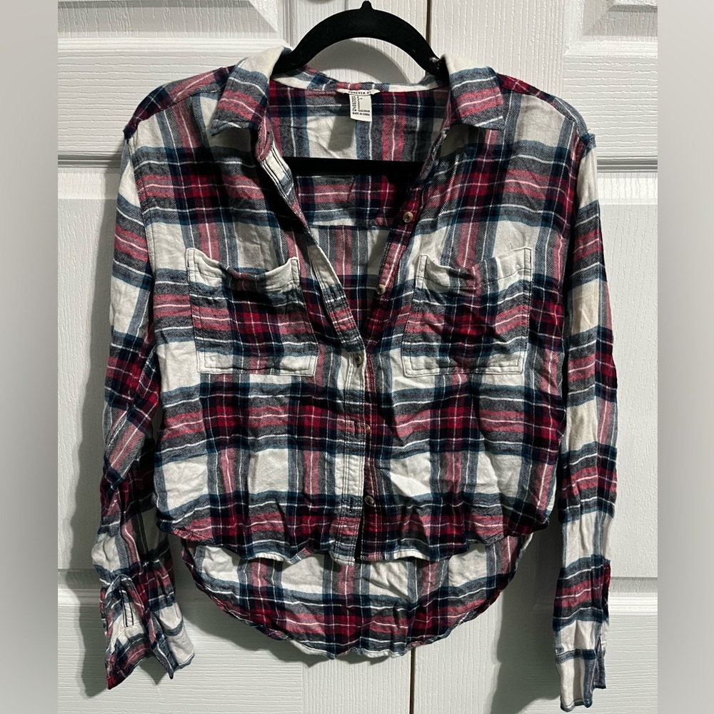 Forever 21 Plaid Button-Up Shirt NWOT